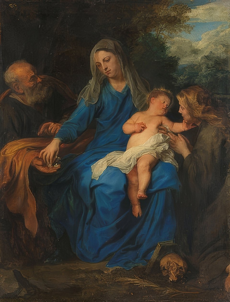 Święta Rodzina z Marią Magdaleną. ok. 1620 - ok. 1700 autorstwa Anthony van Dyck