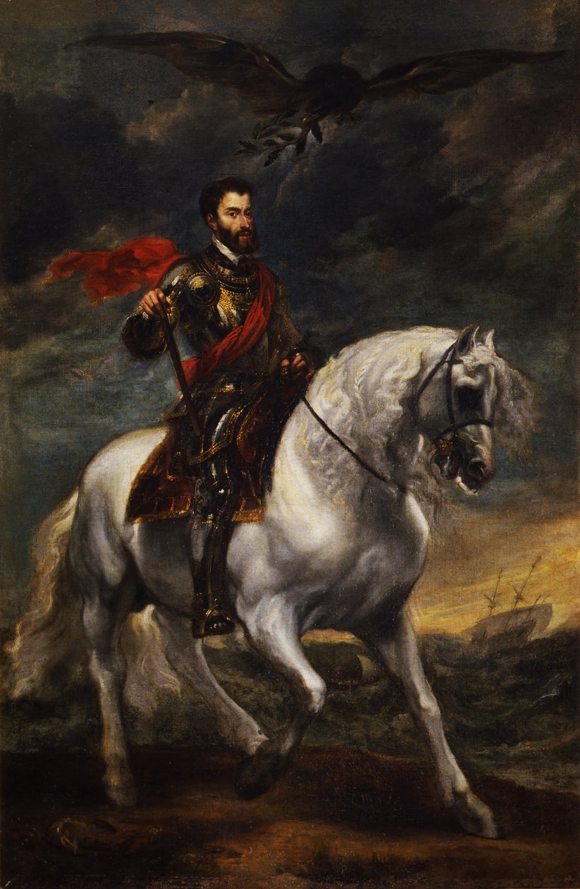 Portret konny cesarza Karola V, ok. 1930 r. 1620 autorstwa Anthony van Dyck