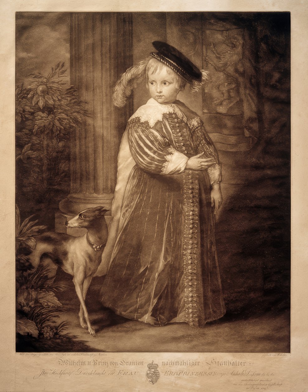 Wilhelm II Orański-Nassau jako dziecko autorstwa Anthony van Dyck