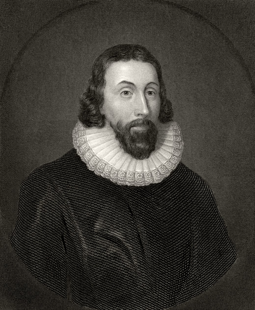 John Winthrop, grawerowany przez Charlesa Williama Sharpe