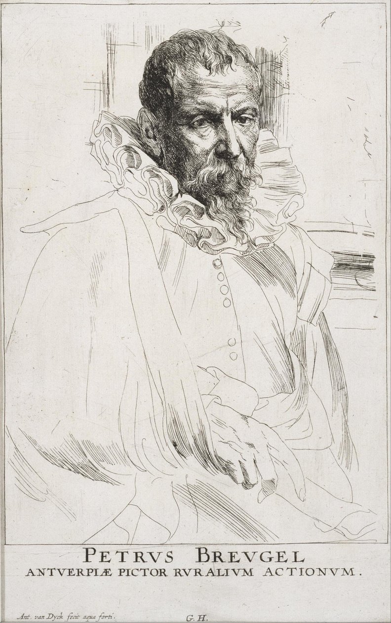 Pieter Bruegel autorstwa Anthony van Dyck