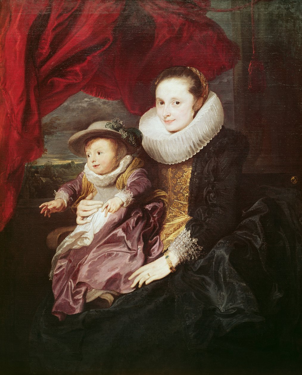 Portret kobiety i dziecka autorstwa Anthony van Dyck
