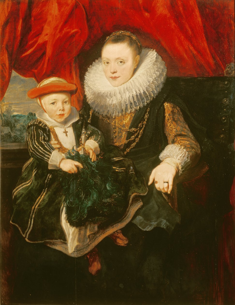 Portret kobiety z dzieckiem autorstwa Anthony van Dyck