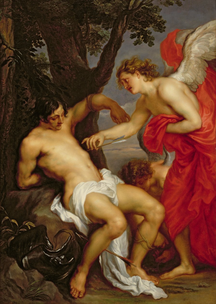 Święty Sebastian i Anioł autorstwa Anthony van Dyck