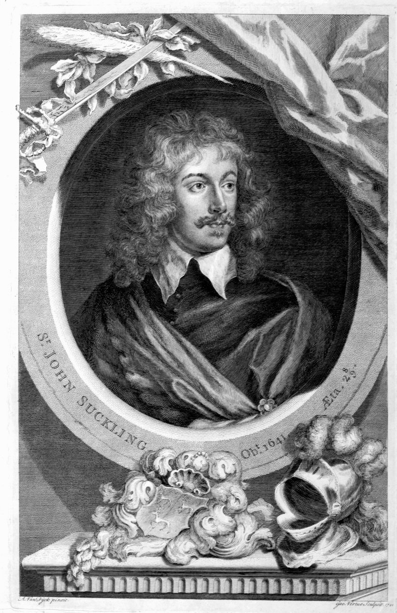 Sir John Suckling, grawerowany przez George