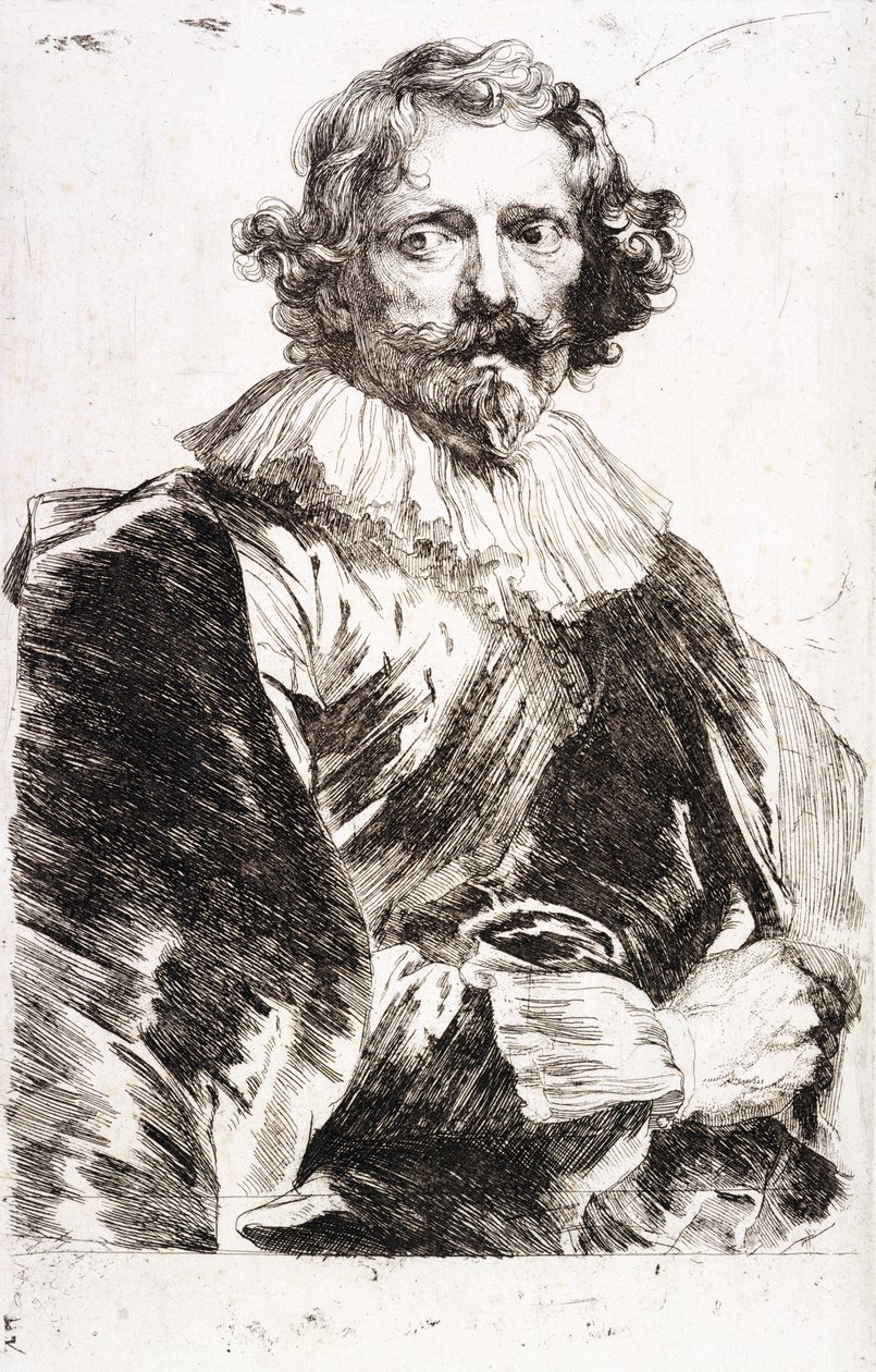 T.854 Portret Lucasa Vorstermana, ok.1631 autorstwa Anthony van Dyck