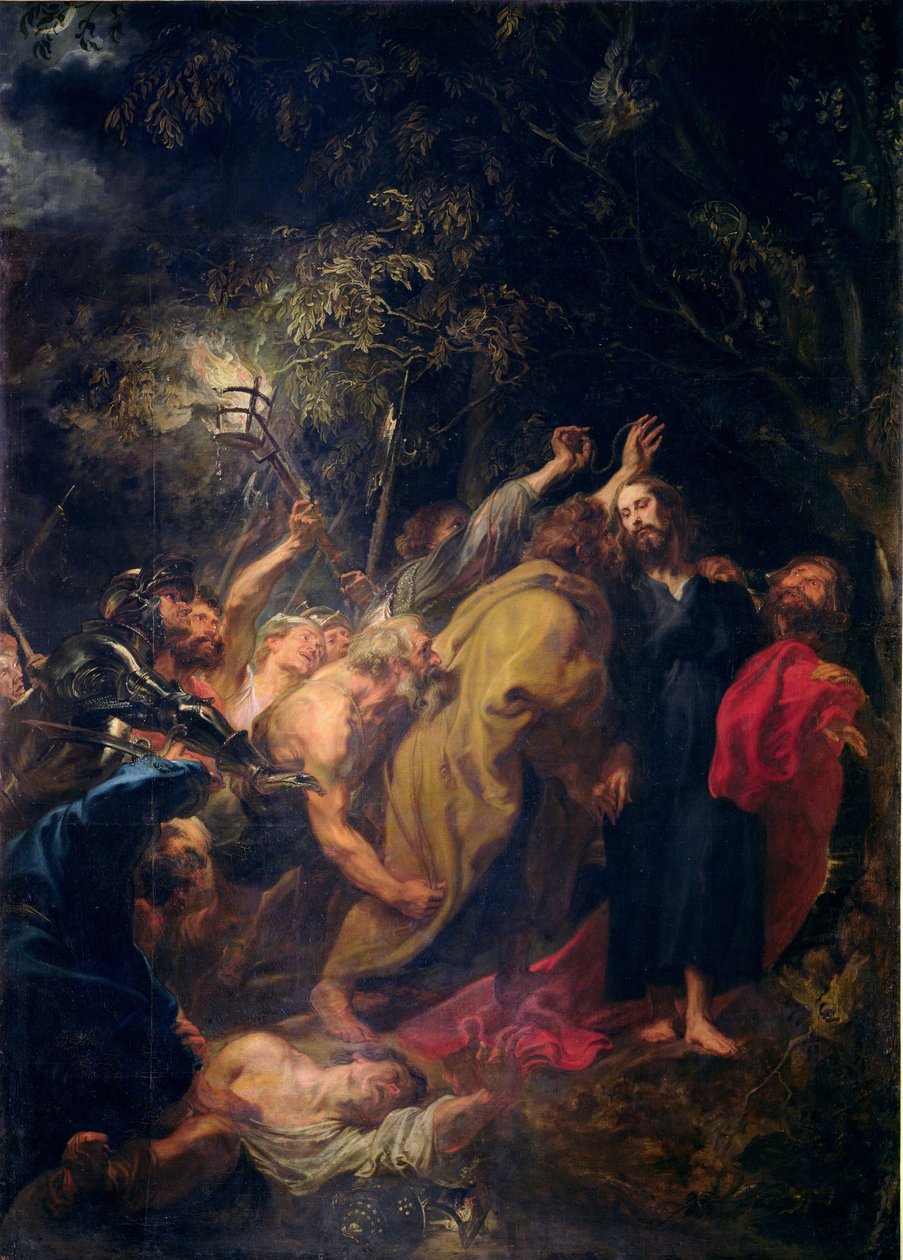 Aresztowanie Chrystusa w ogrodach, 1618-20 autorstwa Anthony van Dyck