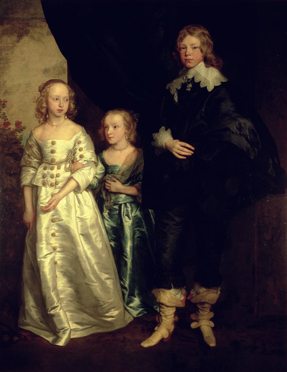 Dzieci Thomasa Wentwortha, 1. hrabiego Strafford, XVII wiek autorstwa Anthony van Dyck