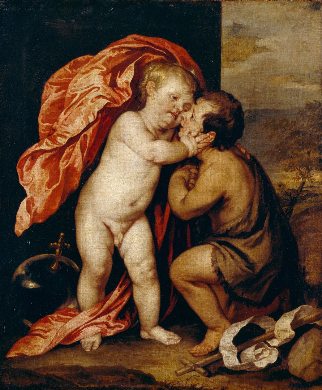 Niemowlęta Chrystus i św. Jan Chrzciciel autorstwa Anthony van Dyck
