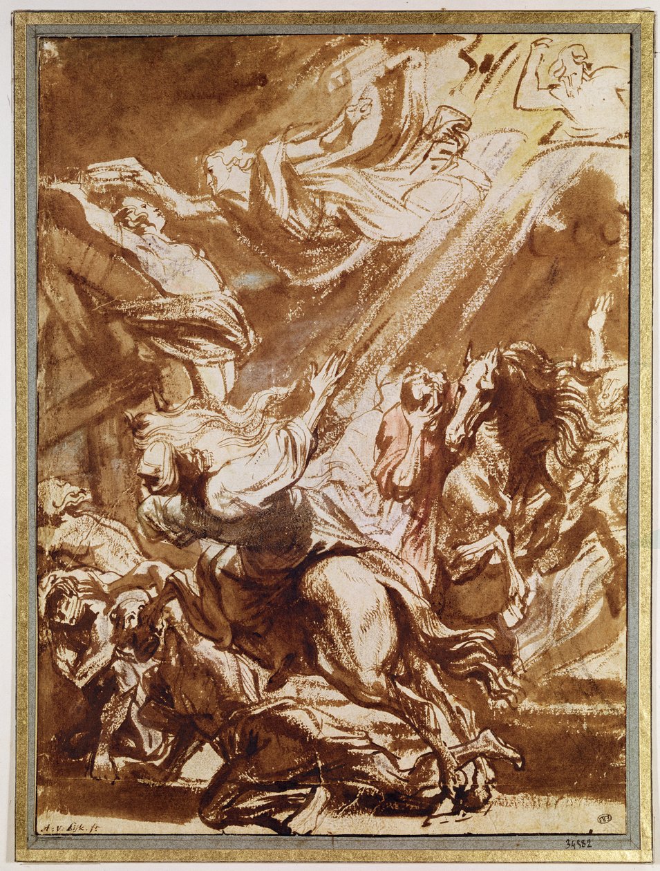 Męczeństwo św. Katarzyny (pióro i pranie) autorstwa Anthony van Dyck
