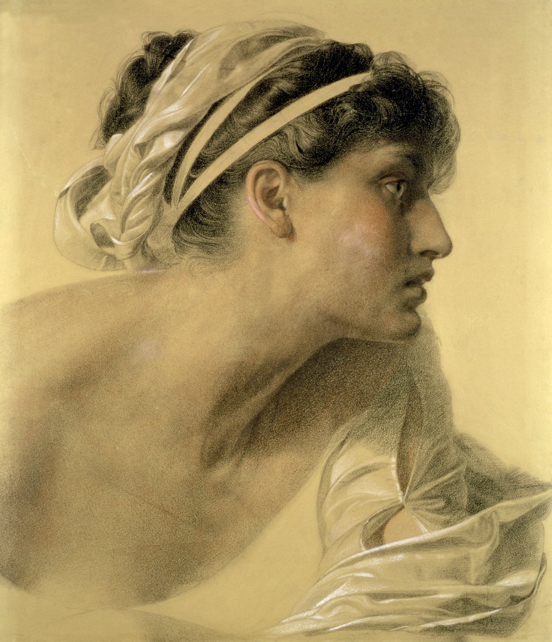 Penelopa, 1878 (kolorowa kreda na papierze) autorstwa Anthony Frederick Augustus Sandys