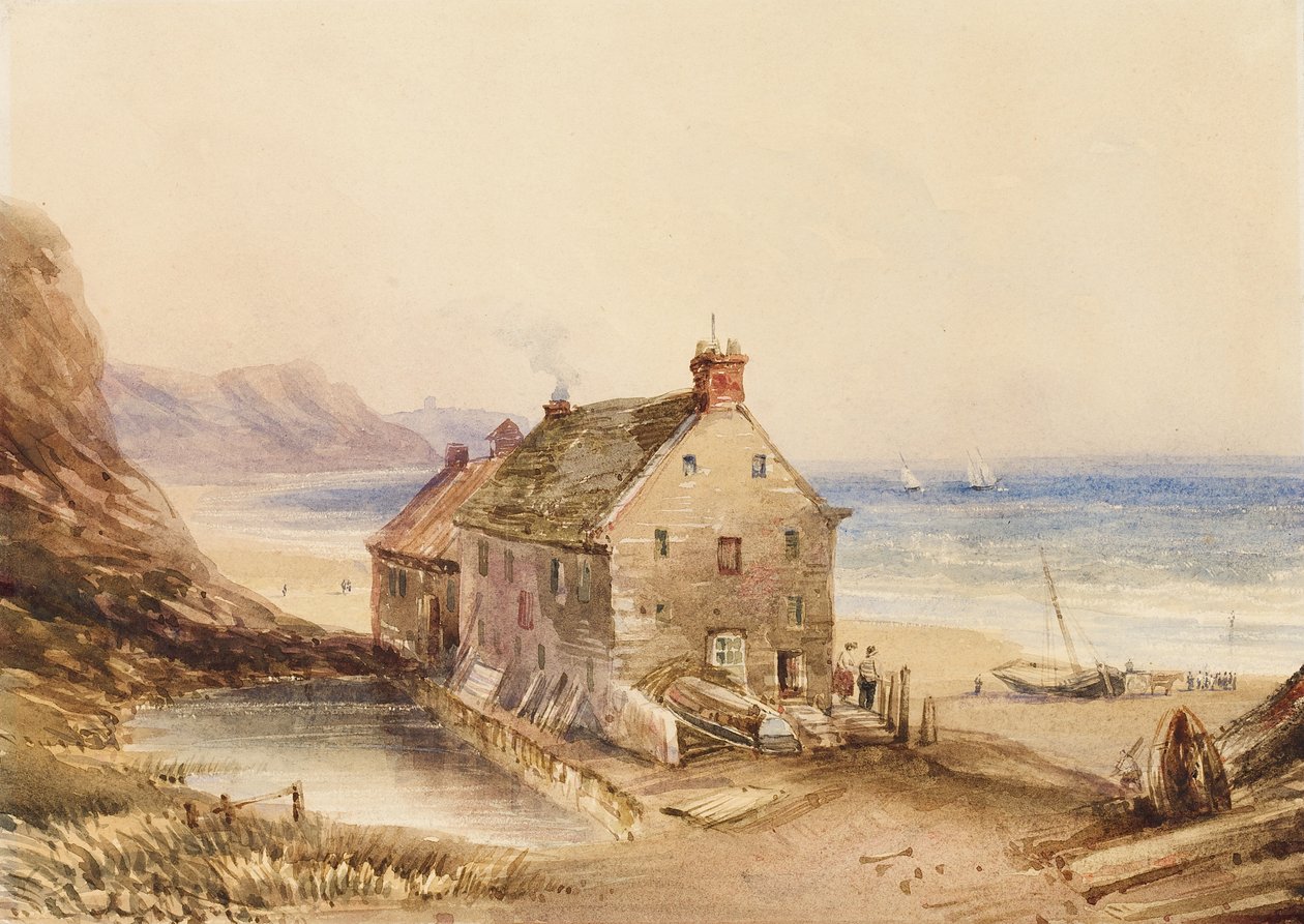Cayton Cliff Mill, niedaleko Scarborough autorstwa Anthony Vandyke Copley Fielding