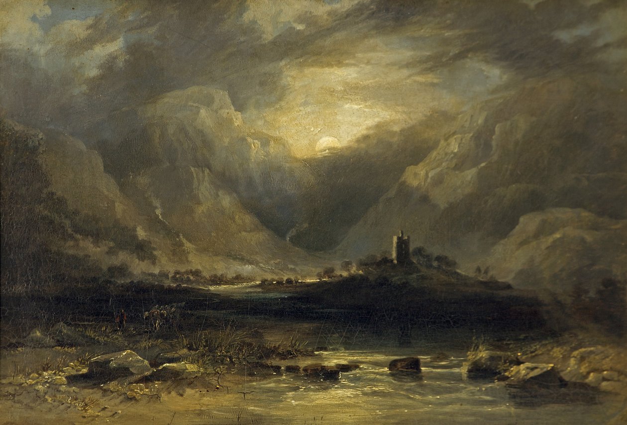 Vale of Llanberis, Snowdon, Północna Walia autorstwa Anthony Vandyke Copley Fielding