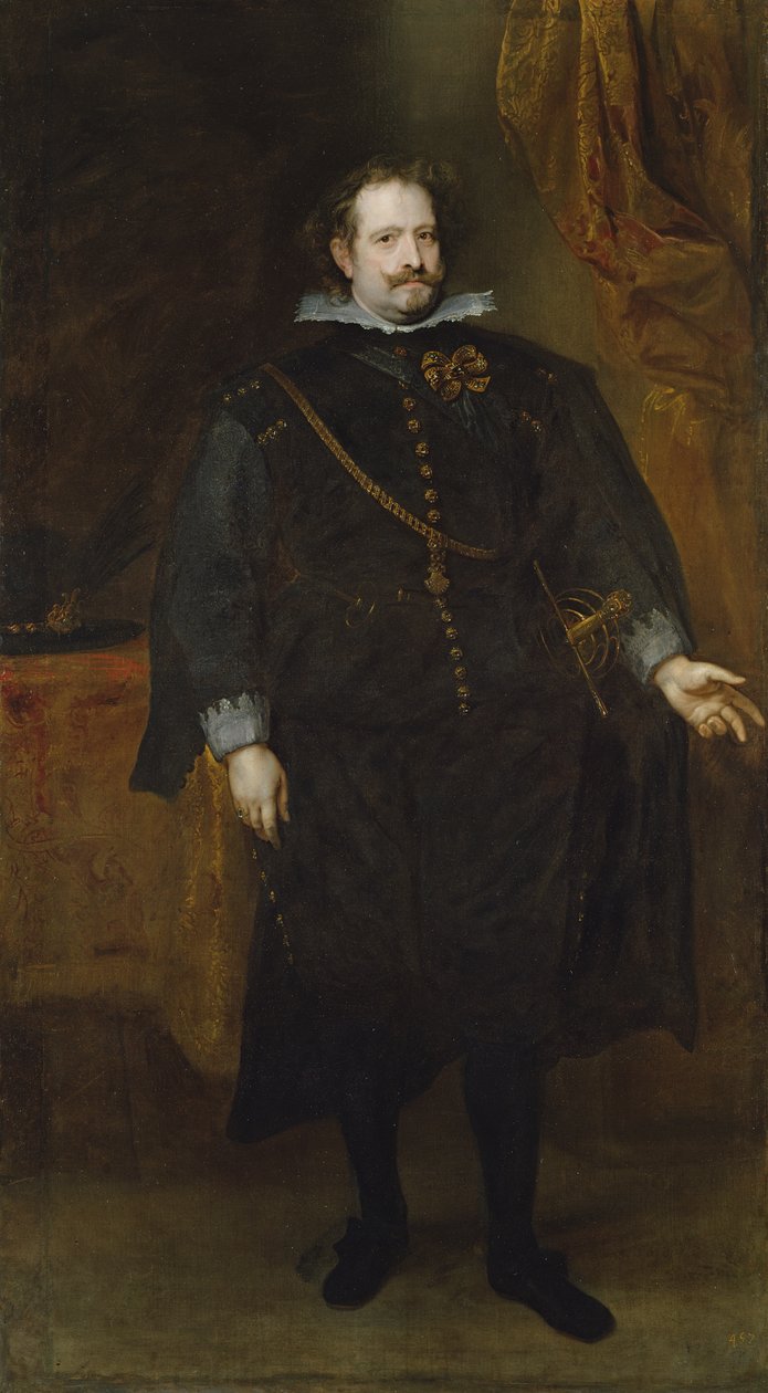 Diego Felipe de Guzman, markiz Leganes, ok. 1634 autorstwa Anthony van Dyck
