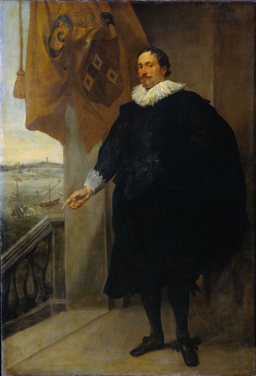 Portret Nicolaesa van der Borghta. Kupiec z Antwerpii autorstwa Anthony van Dyck