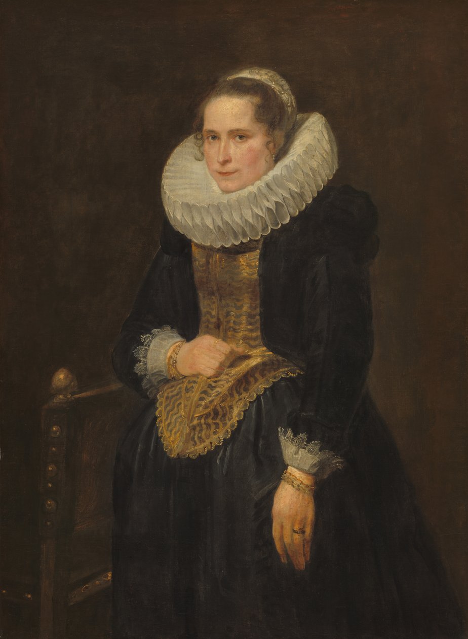 Portret flamandzkiej damy autorstwa Anthony van Dyck