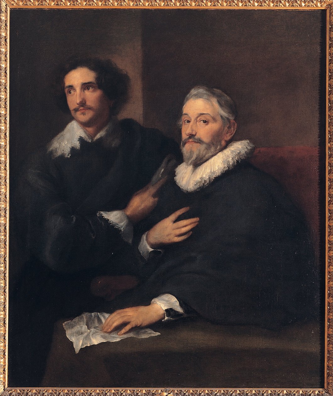 Portret rytowników Pietera de Jode Starszego i Pietera de Jode Młodszego autorstwa Anthony van Dyck