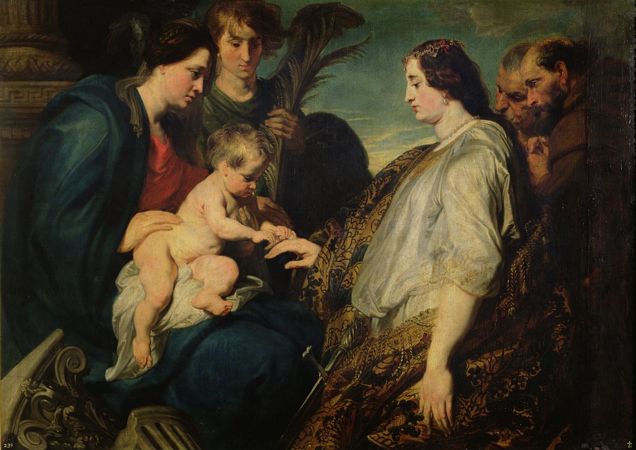 Mistyczne zaślubiny św Katarzyny, 161820 autorstwa Anthony van Dyck