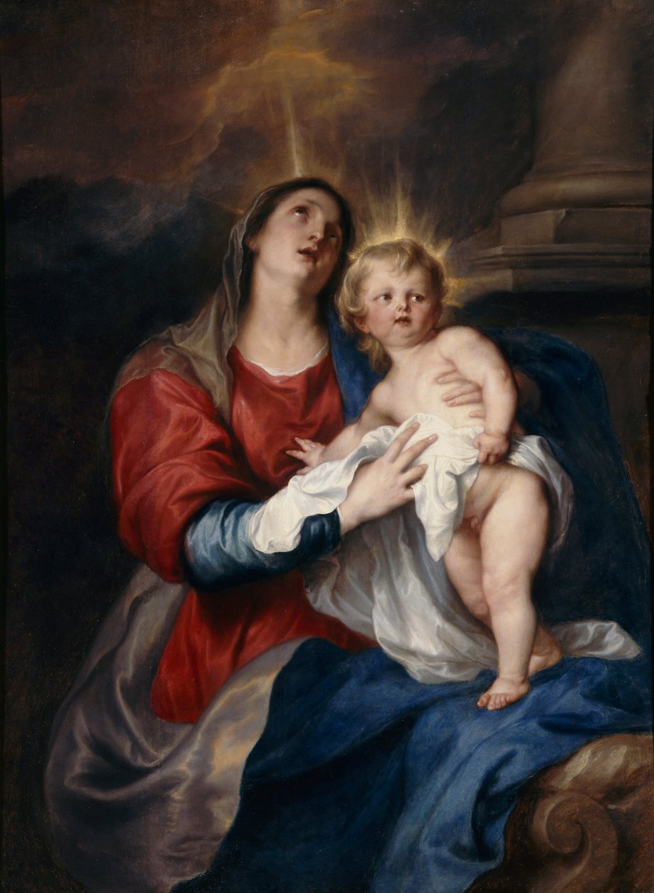 Dziewica z Dzieciątkiem, 1628 autorstwa Anthony van Dyck