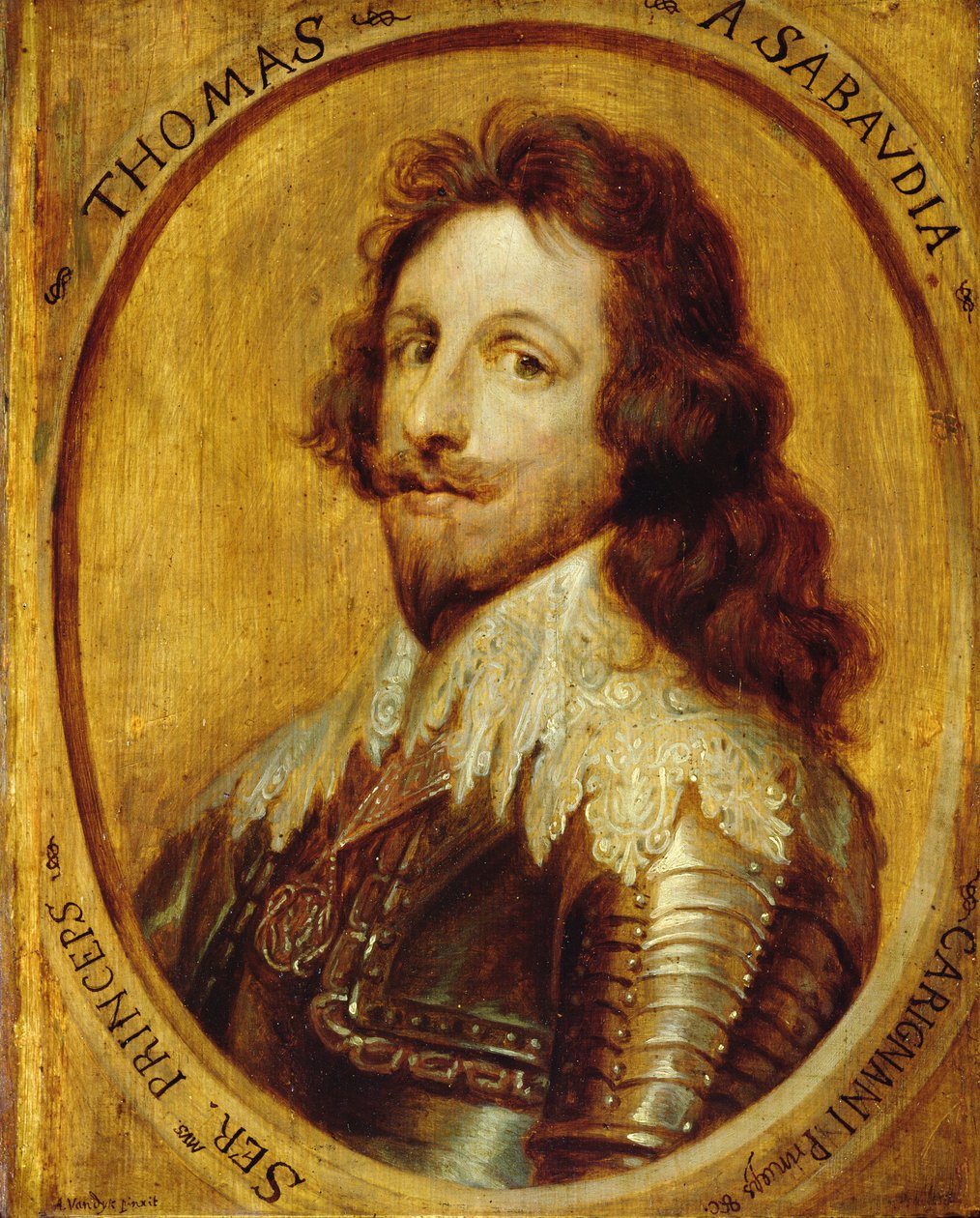 Tomasz Sabaudzki (1597-1656) książę Carignan autorstwa Anthony van Dyck