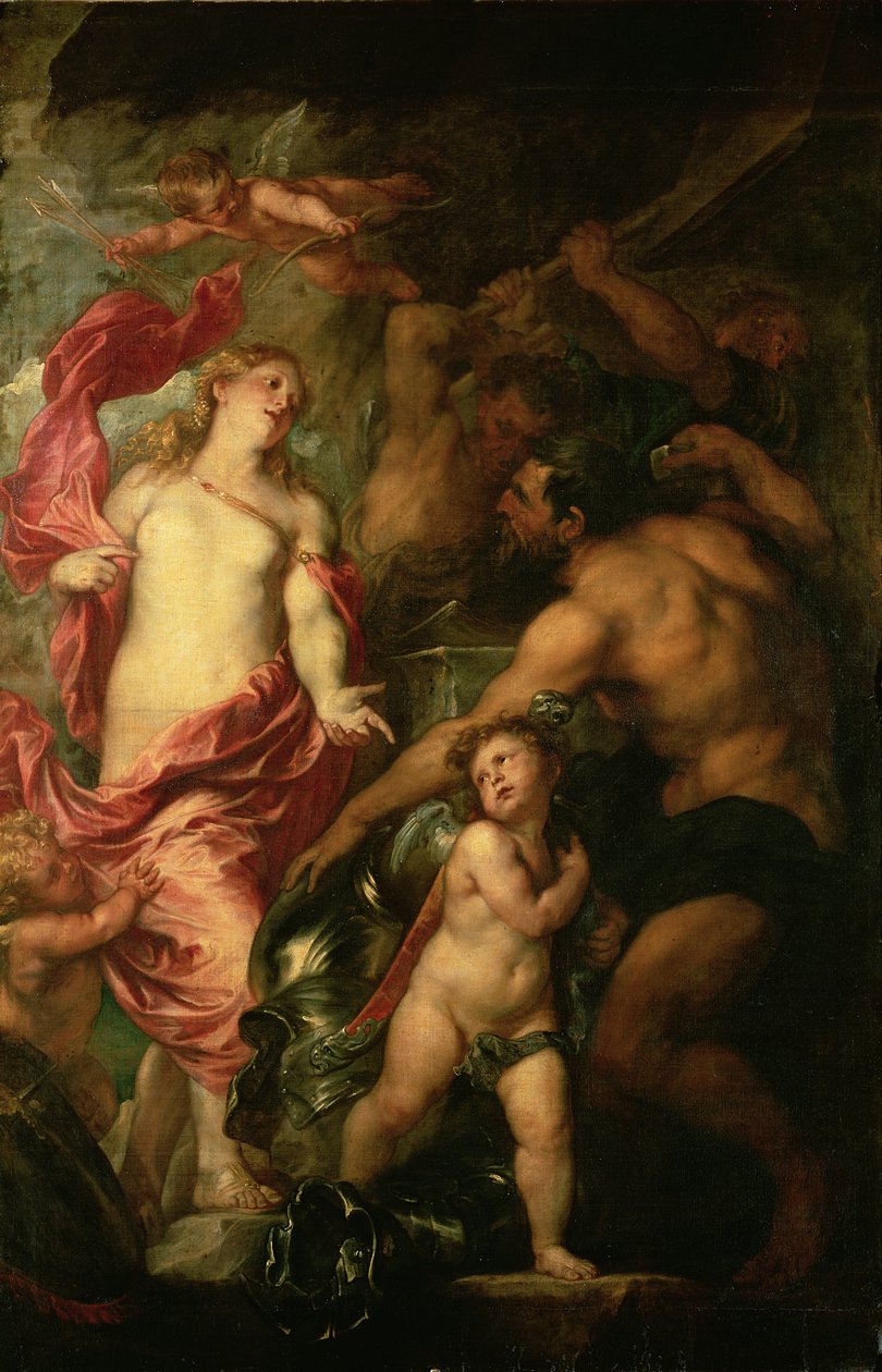 Wenus prosząca Wulkana o zbroję Eneasza autorstwa Anthony van Dyck
