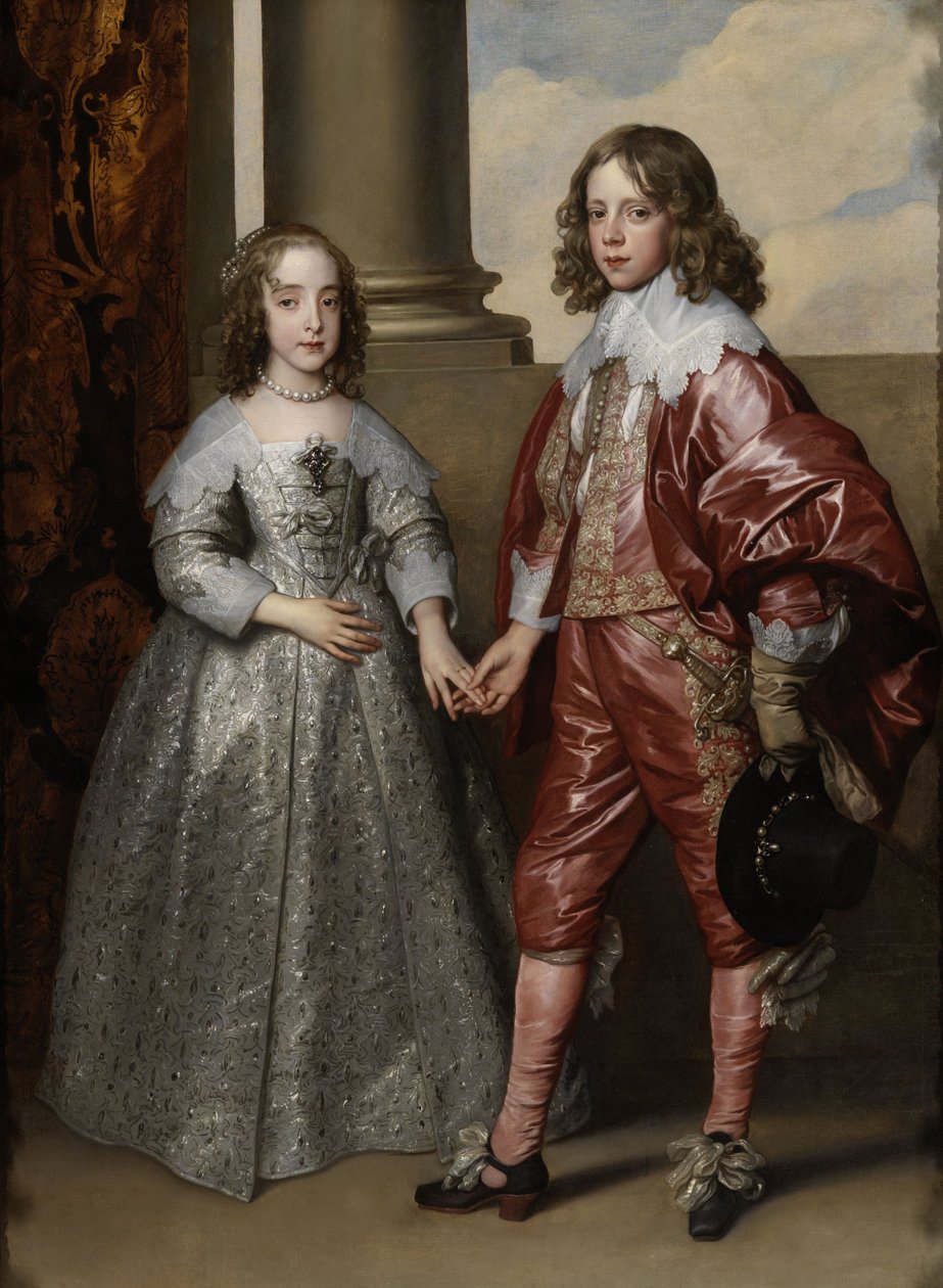 Wilhelm II i jego narzeczona Mary Stuart: Portret Wilhelma Orańskiego jako księcia ze swoją przyszłą narzeczoną Mary Stuart autorstwa Anthony van Dyck