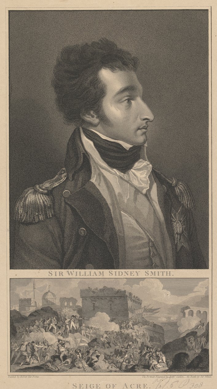 Admirał William Sidney Smith i Oblężenie Akki autorstwa Anthony Cardon