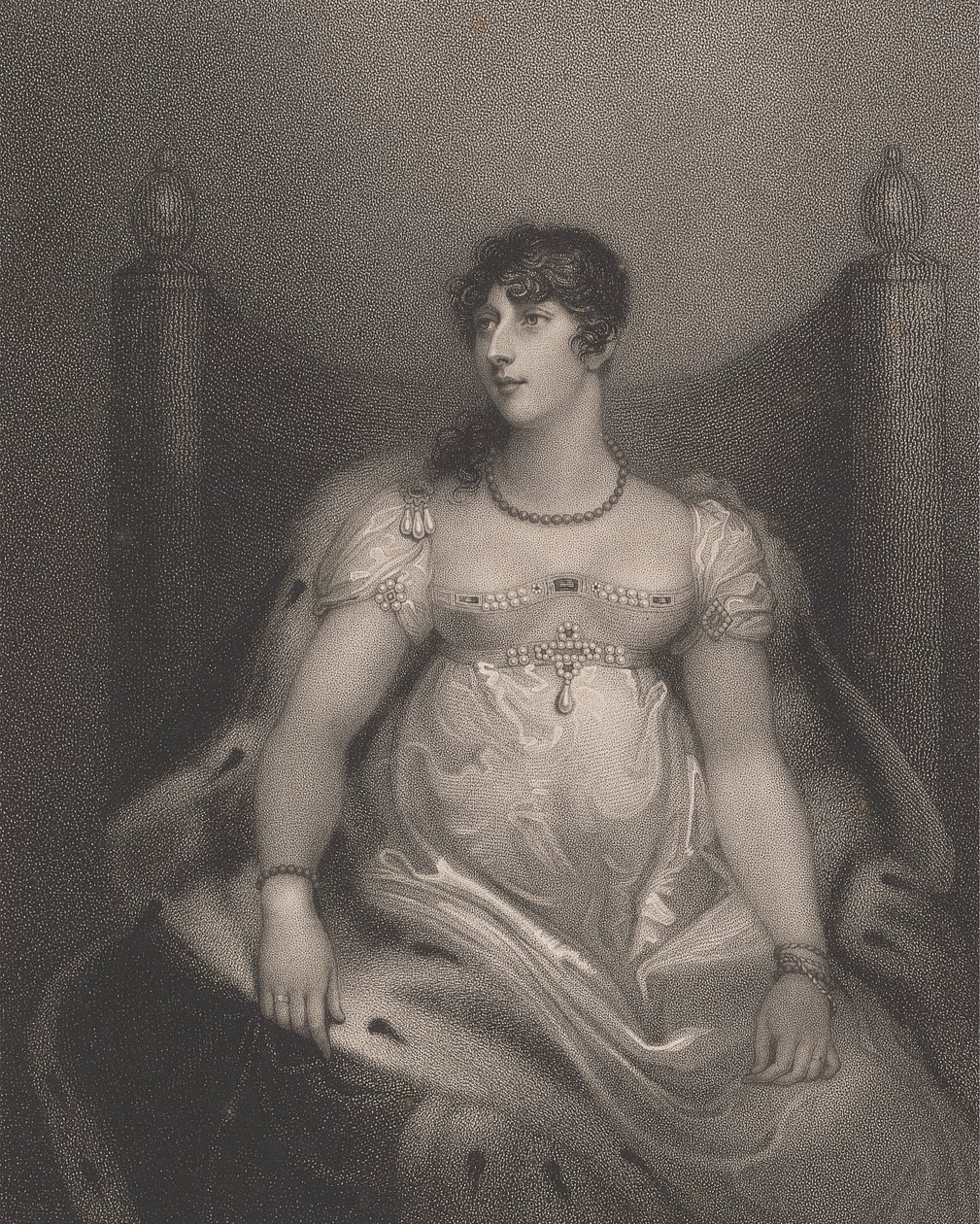 Charlotte Sophia (z domu Leveson-Gower), Somerset, księżna Beaufort autorstwa Anthony Cardon