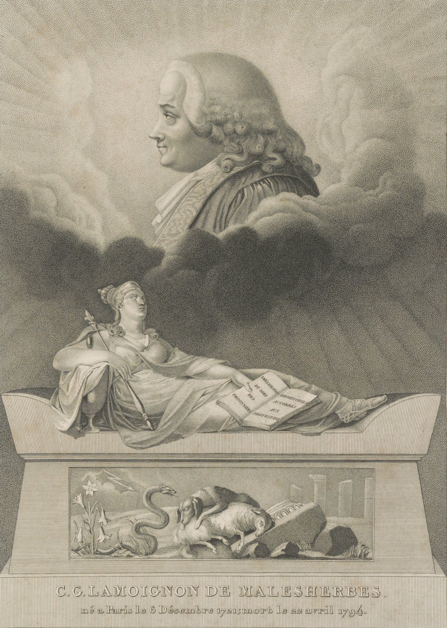 Christian Guillaume de Lamoignon de Malesherbes, 1798 autorstwa Anthony Cardon