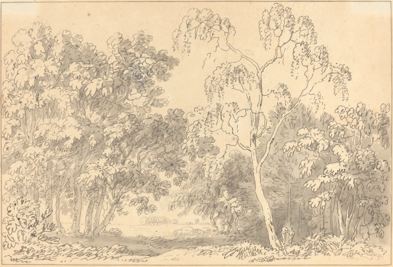Zalesiony krajobraz autorstwa Anthony Devis