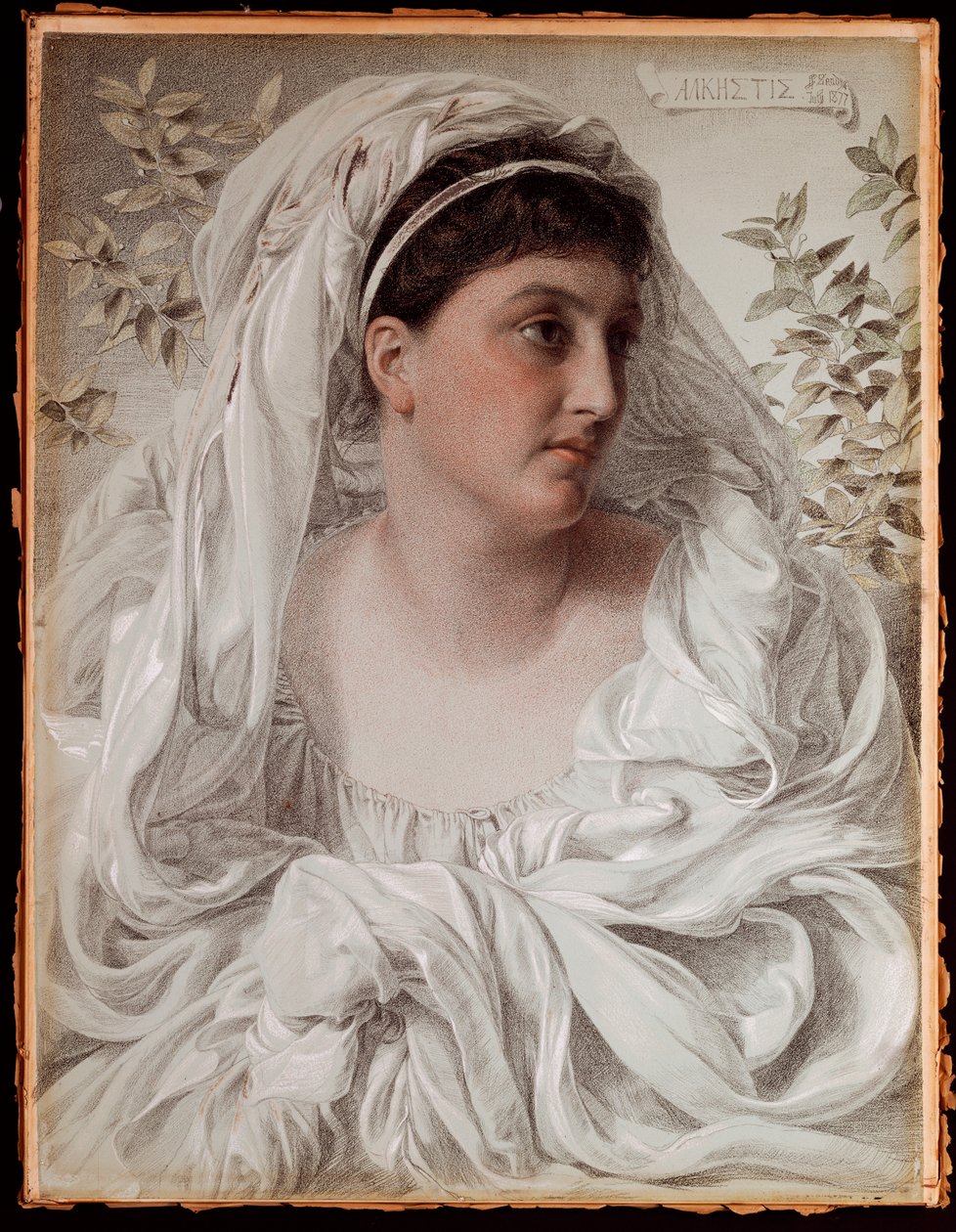 Alkestis: portret Lady Donaldson, 1877 autorstwa Anthony Frederick Augustus Sandys
