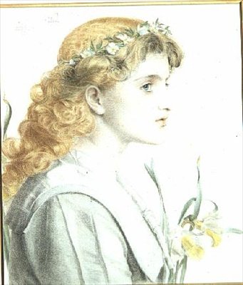 Maj 1902 (kolorowa kredka) (jeden z 4) autorstwa Anthony Frederick Augustus Sandys