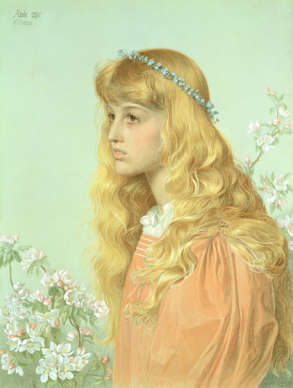 Portret panny Adele Donaldson, 1897 autorstwa Anthony Frederick Augustus Sandys