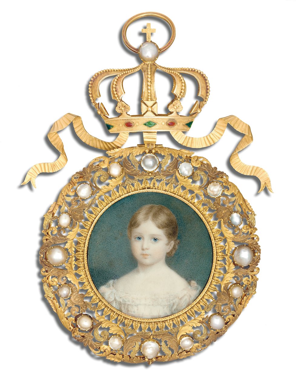 Królowa Wiktoria jako dziecko, 1825 autorstwa Anthony Stewart