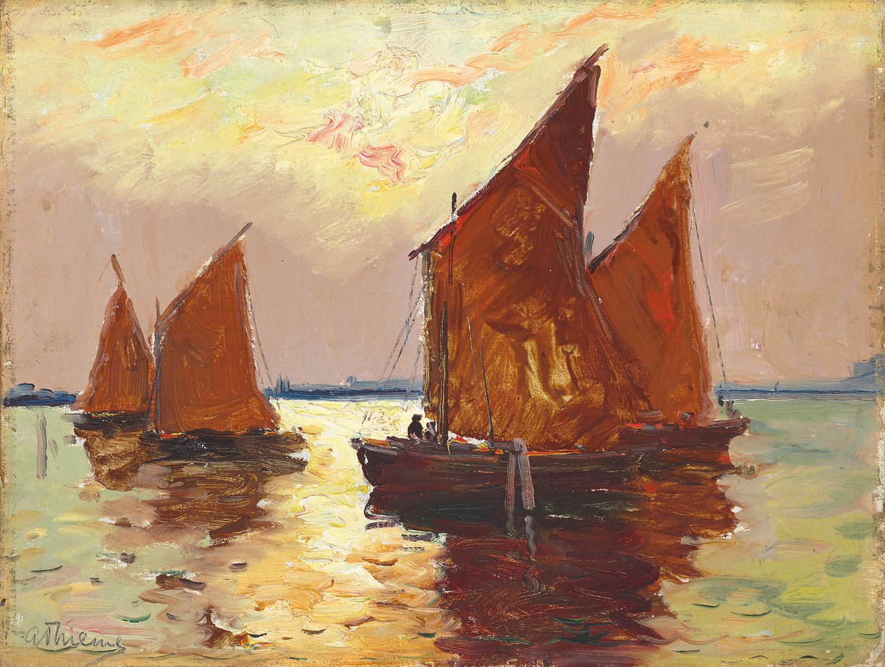 Weneckie wody (olej na płótnie) autorstwa Anthony Thieme