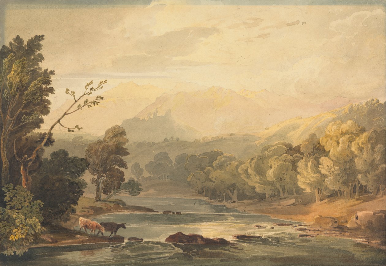 Widok na Brathay w pobliżu Ambleside autorstwa Anthony Vandyke Copley Fielding