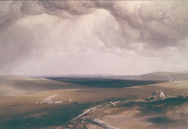 Na South Downs autorstwa Anthony Vandyke Copley Fielding