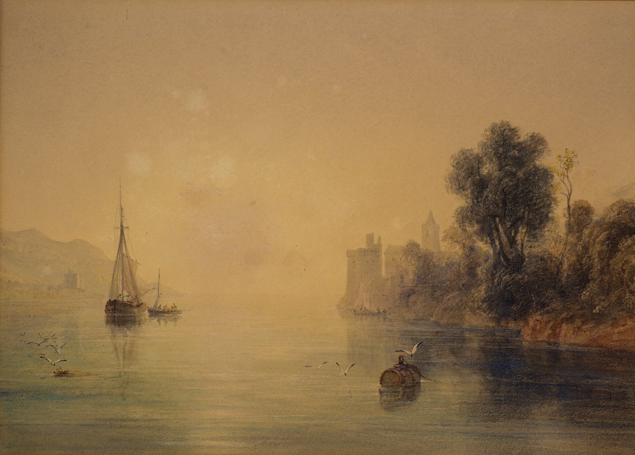 Scena rzeczna autorstwa Anthony Vandyke Copley Fielding