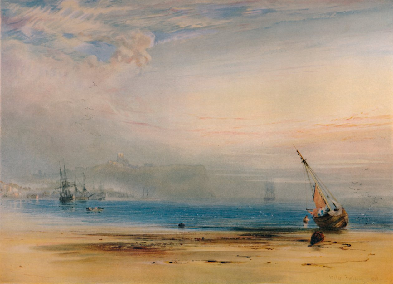 Scarborough zza zatoki, 1850, 1935 autorstwa Anthony Vandyke Copley Fielding