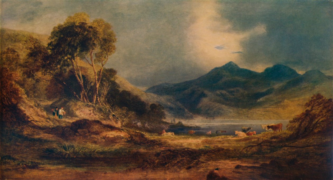 Snowdon nad głową Traetha Mawra, 1853, 1935 autorstwa Anthony Vandyke Copley Fielding