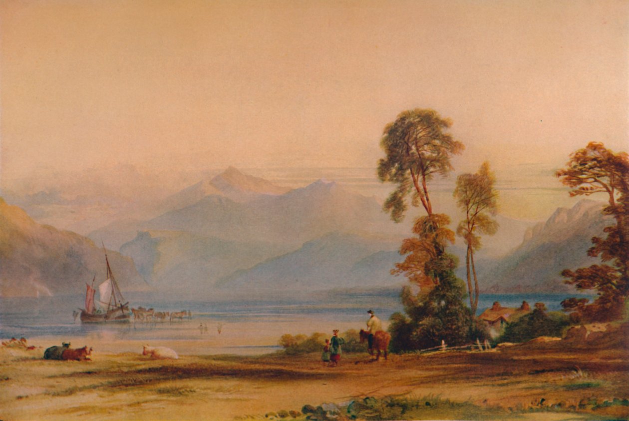 Widok Snowdon z Tremadoc, ok. 1842 r., 1935 r. autorstwa Anthony Vandyke Copley Fielding