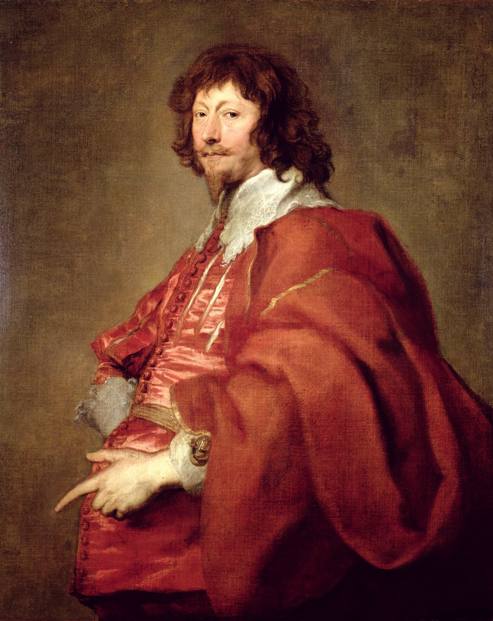 Portret Endymiona Portera, dyplomaty i rojalisty (olej na płótnie) autorstwa Anthony van (attr. to) Dyck