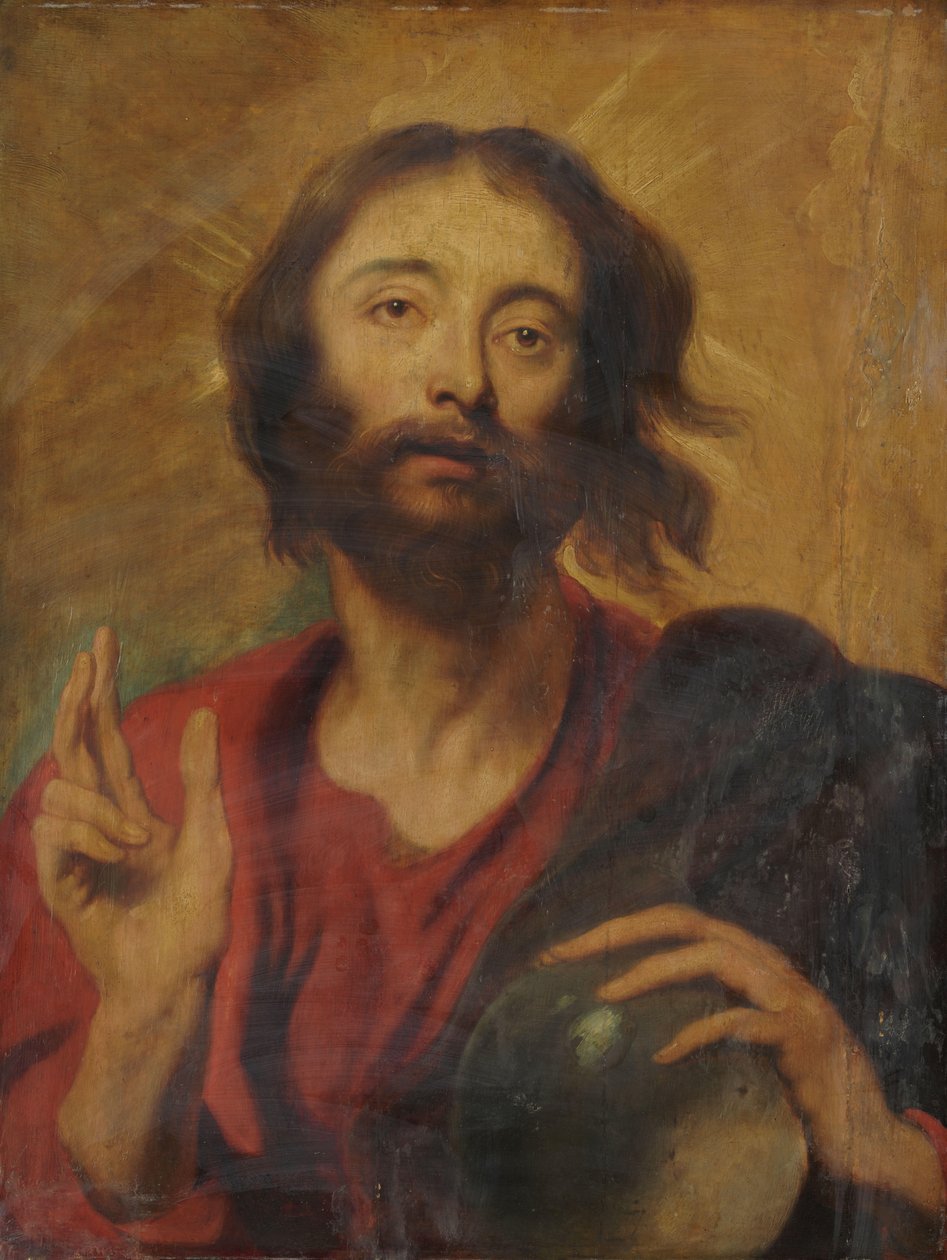 Chrystus jako Zbawiciel Świata autorstwa Anthony van Dyck (after)