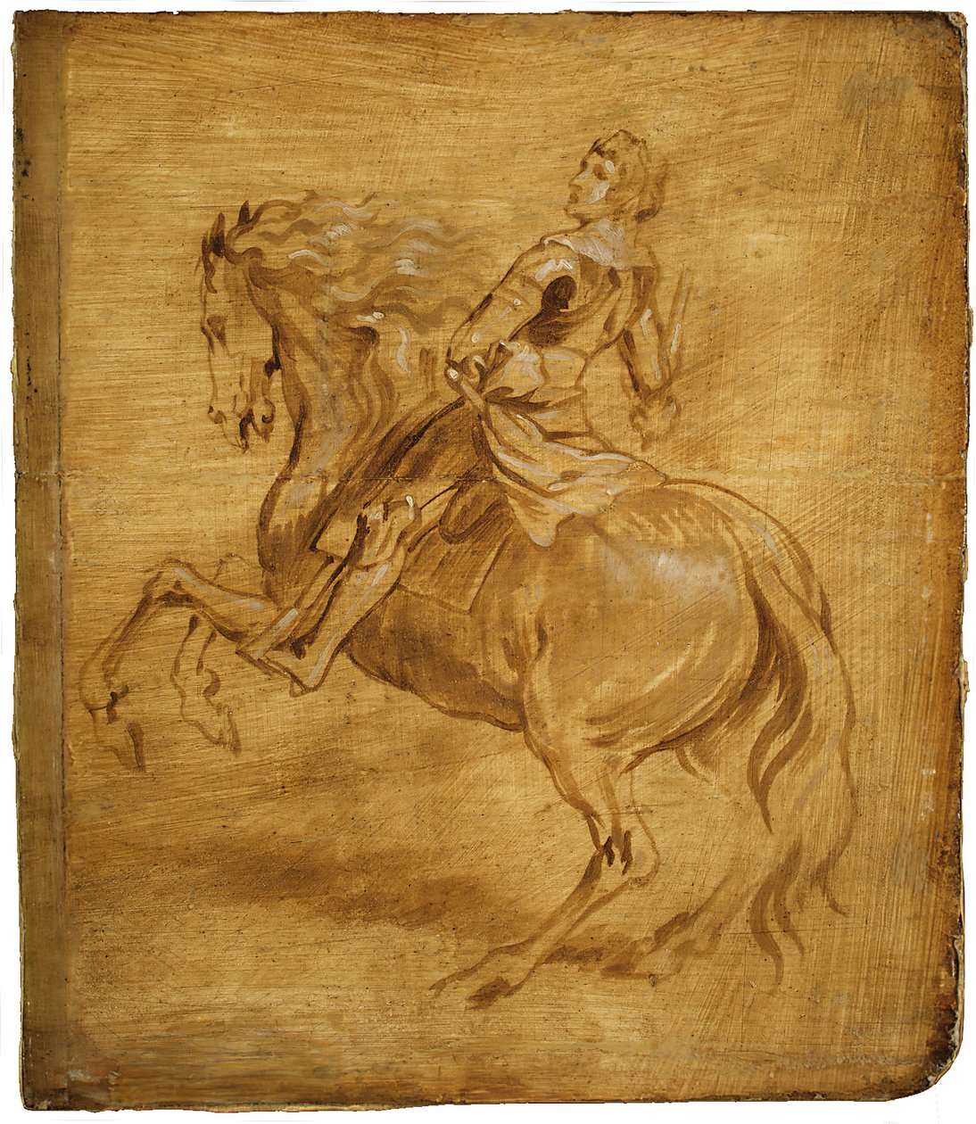 Mężczyzna jadący na koniu, ca. 1630. autorstwa Anthony van Dyck