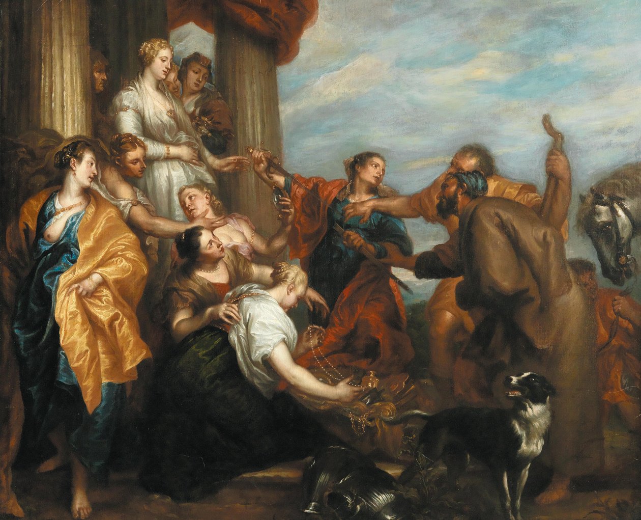 Achilles wśród córek Likomedesa autorstwa Anthony van Dyck