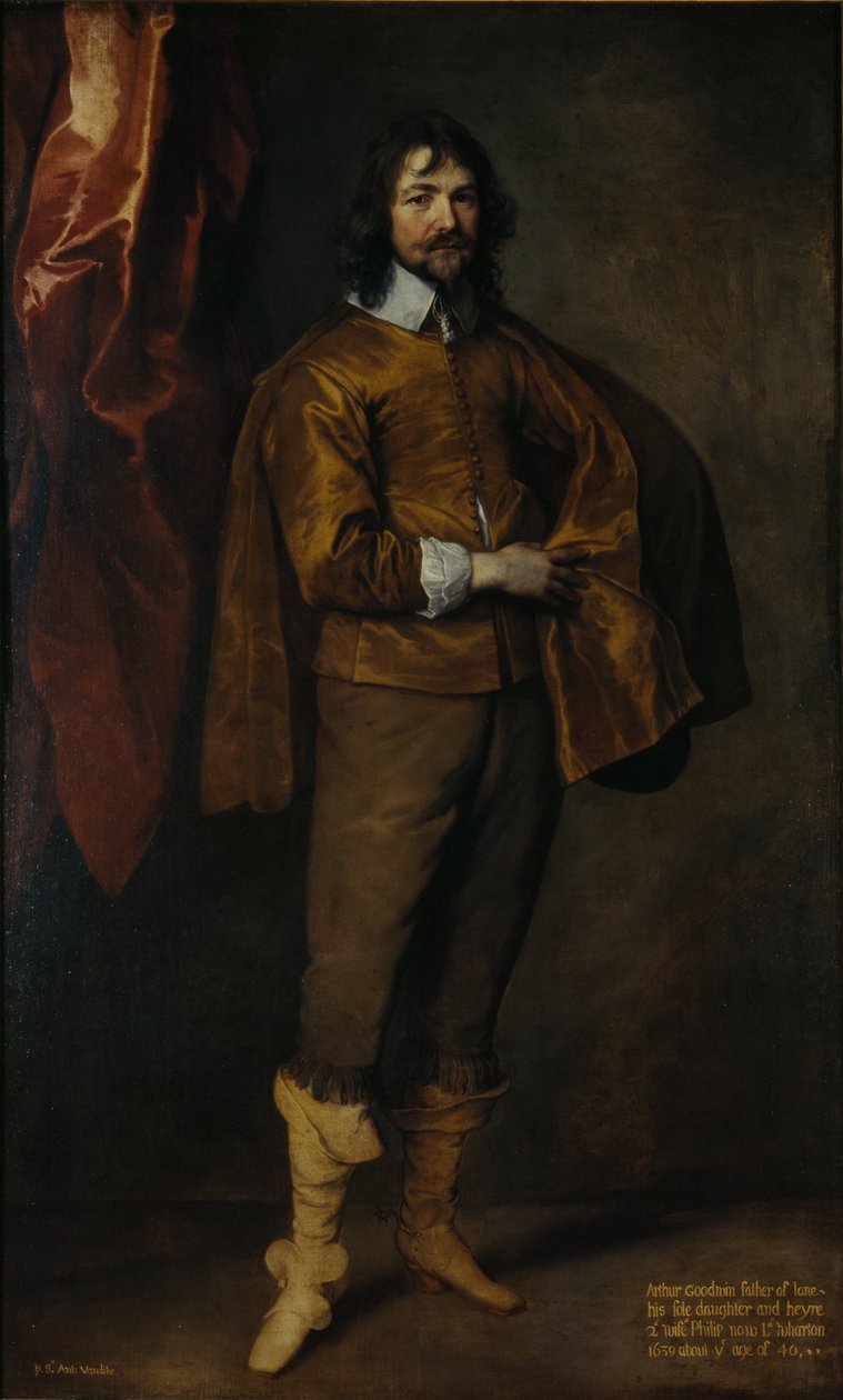 Arthur Goodwin, MP (olej na płótnie) autorstwa Anthony van Dyck