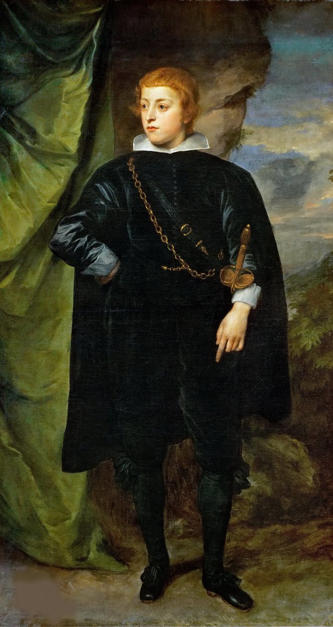 Carlo Emanuele dEste, markiz Borgomanero 1622-1695, c. 1635. autorstwa Anthony van Dyck