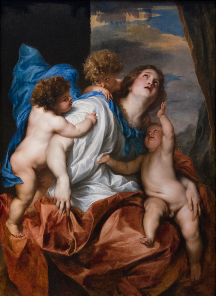 Dobroczynność, ok. 1627-28 (olej na dębie) autorstwa Anthony van Dyck
