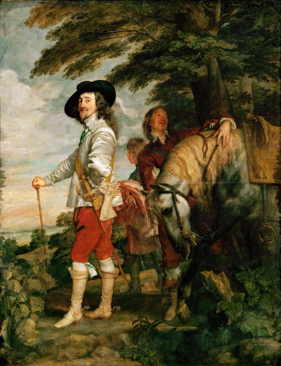 Karol I na polowaniu autorstwa Anthony van Dyck
