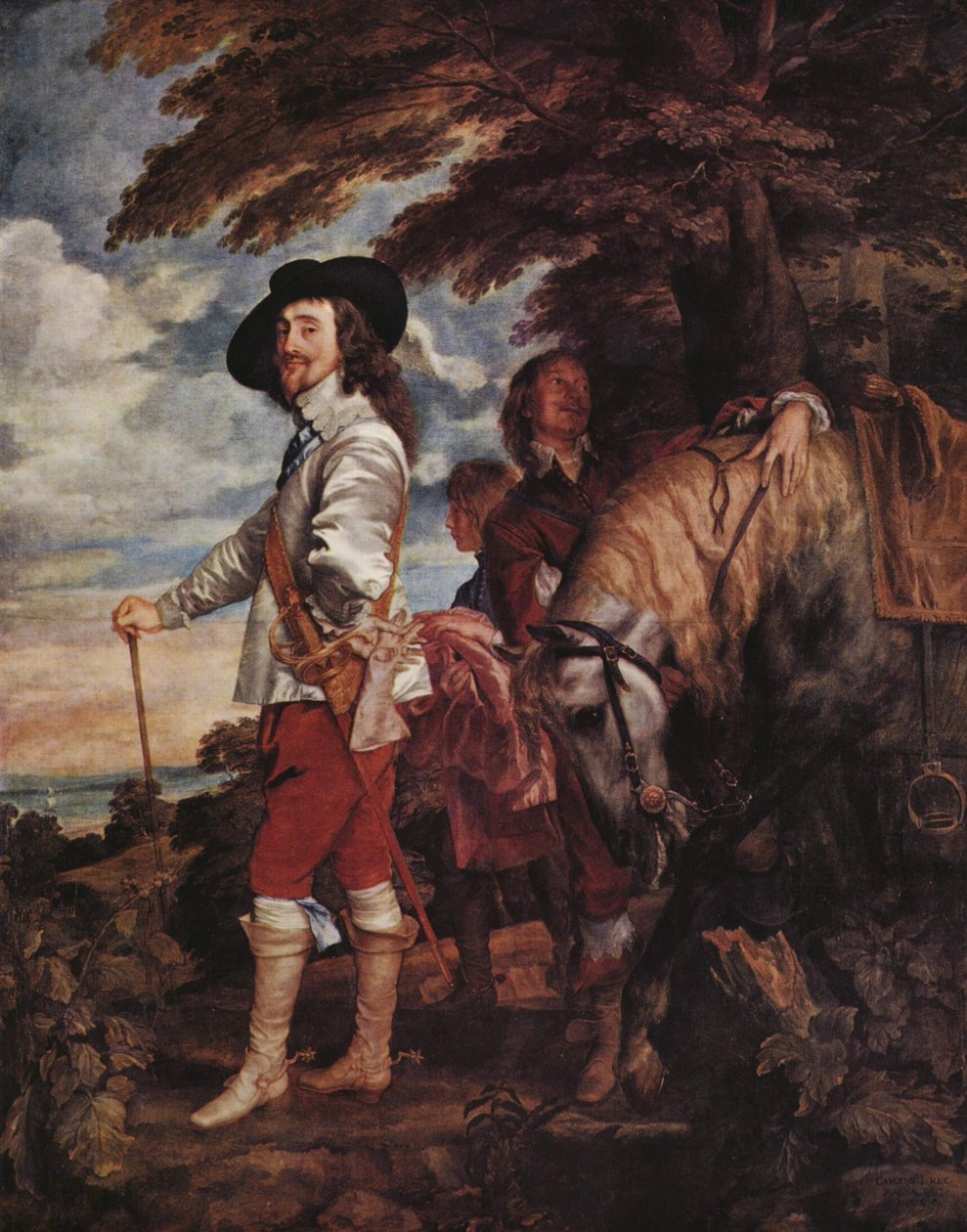 Karol I na polowaniu autorstwa Anthony van Dyck